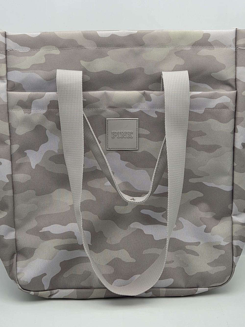 Victoria's Secret PINK Convertible Backpack Tote Bag Gray Green Platinum Camo